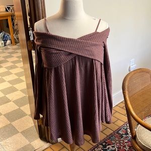 Off the shoulder sweater